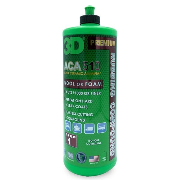 Profesjonalna pasta polerska 3D 510 Premium Rubbing Compound 946ml – korekta lakieru bez maskowania defektów